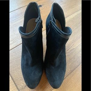 Sole Society Black Suede Booties